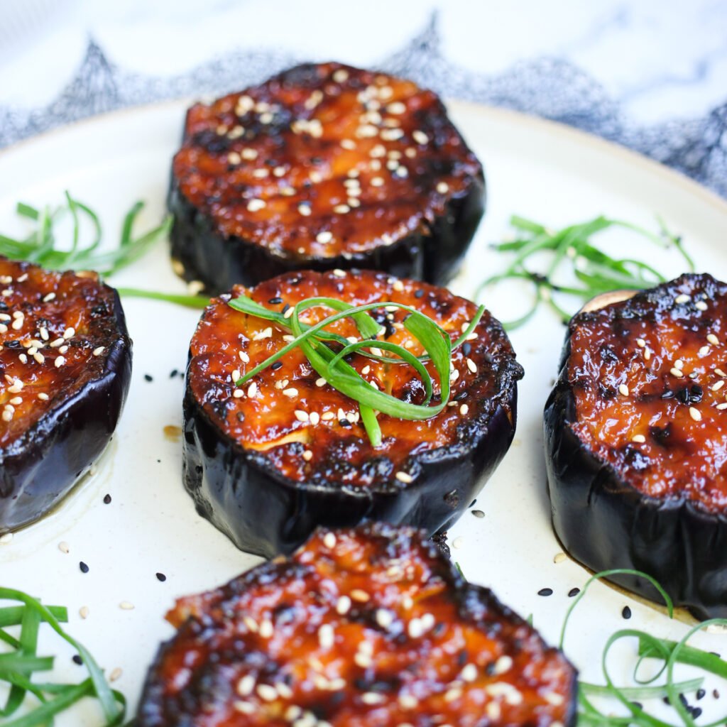 air fryer miso eggplant