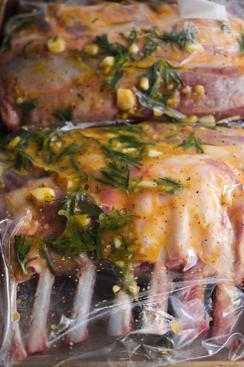 air fryer rack of lamb