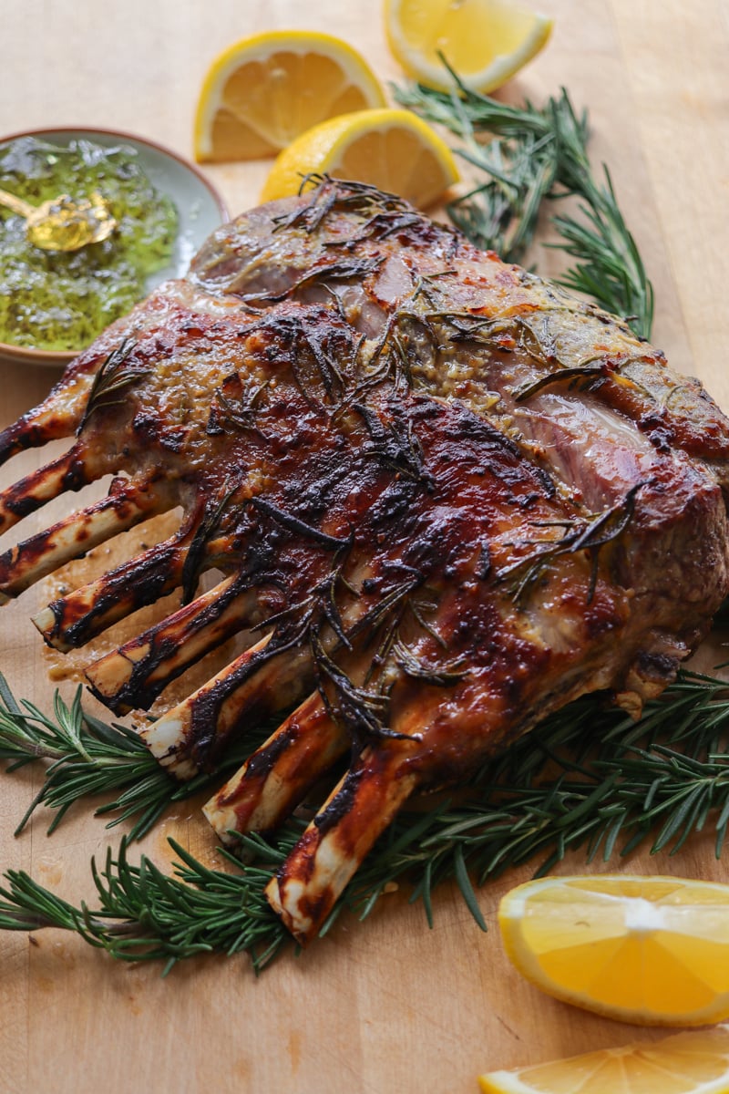 air fryer rack of lamb