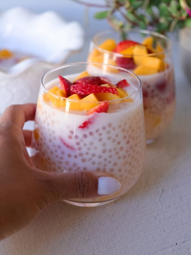 Mango Strawberry Sago - refreshing summer dessert