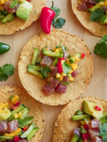 how to make tuna tostadas