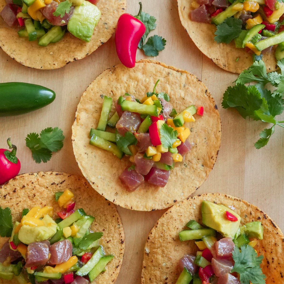 how to make tuna tostadas