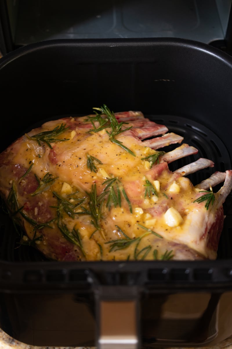 air fryer rack of lamb