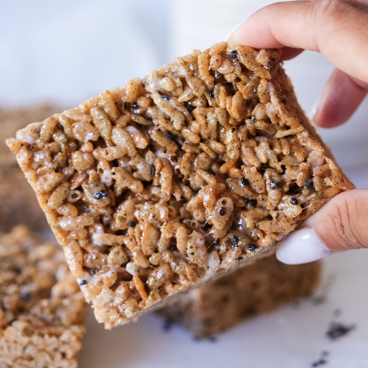 black sesame rice krispies