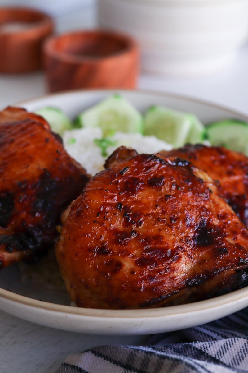 red miso chicken thighs