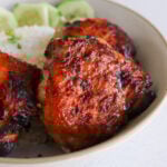 spicy miso chicken thighs