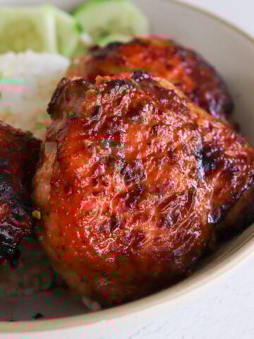 spicy miso chicken thighs