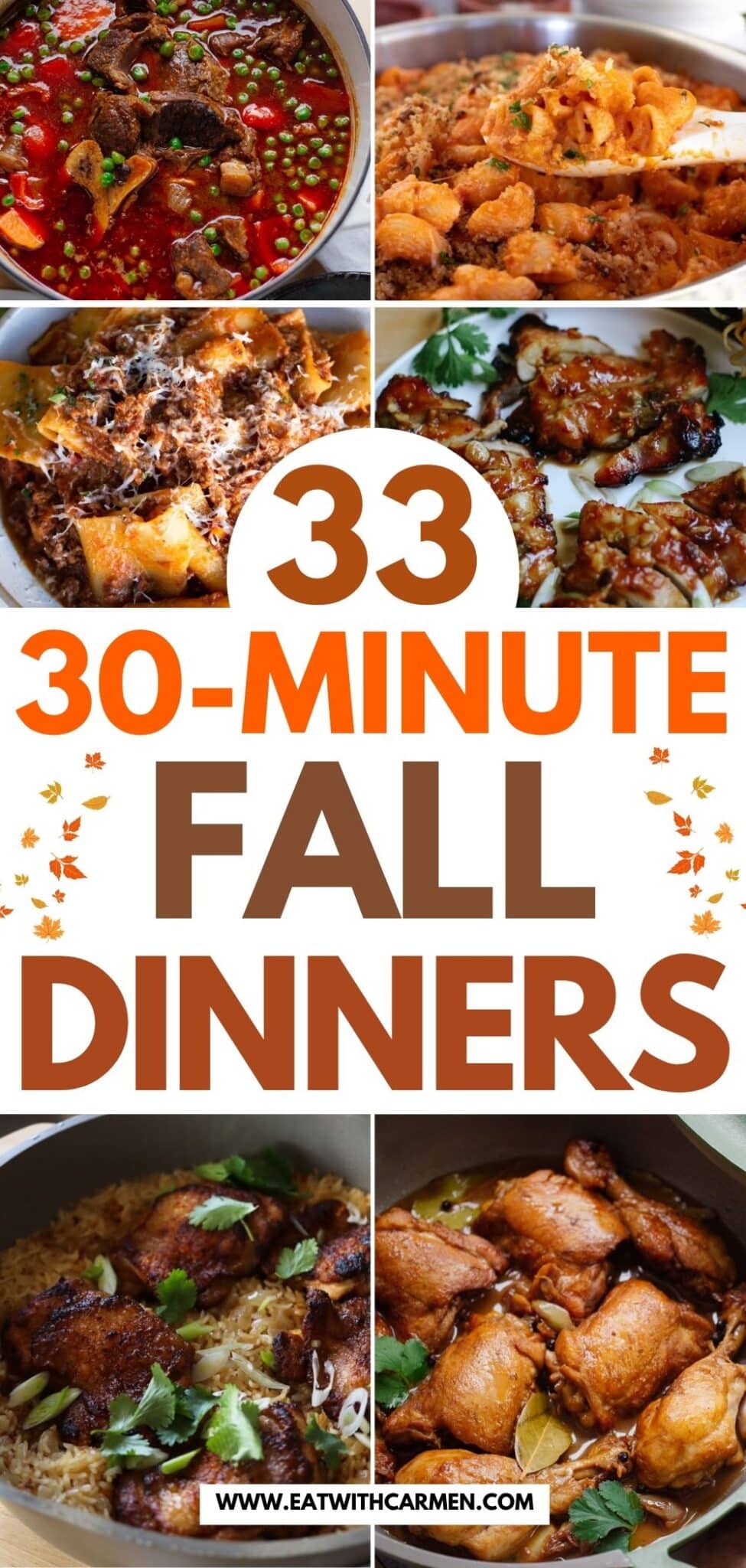 30 minute fall dinners