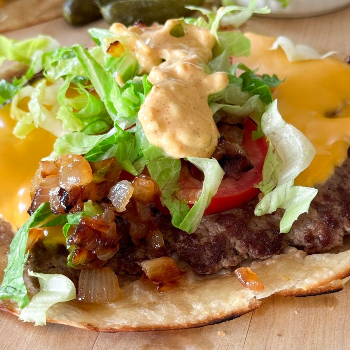 Viral Smashed Burger Tacos