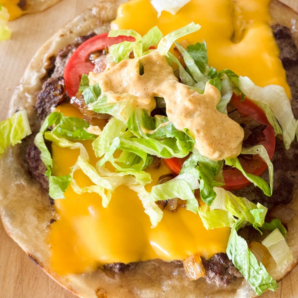 best smashed burger tacos