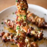 garlic parmesan chicken skewer