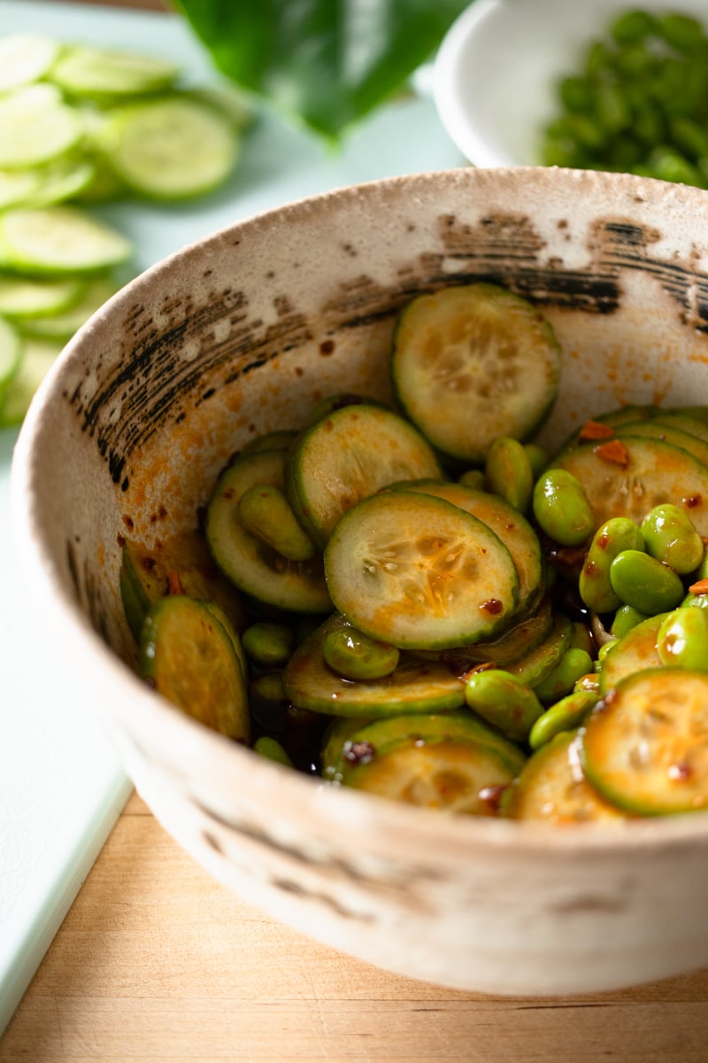 sesame cucumber salad spicy cucumber salad-2