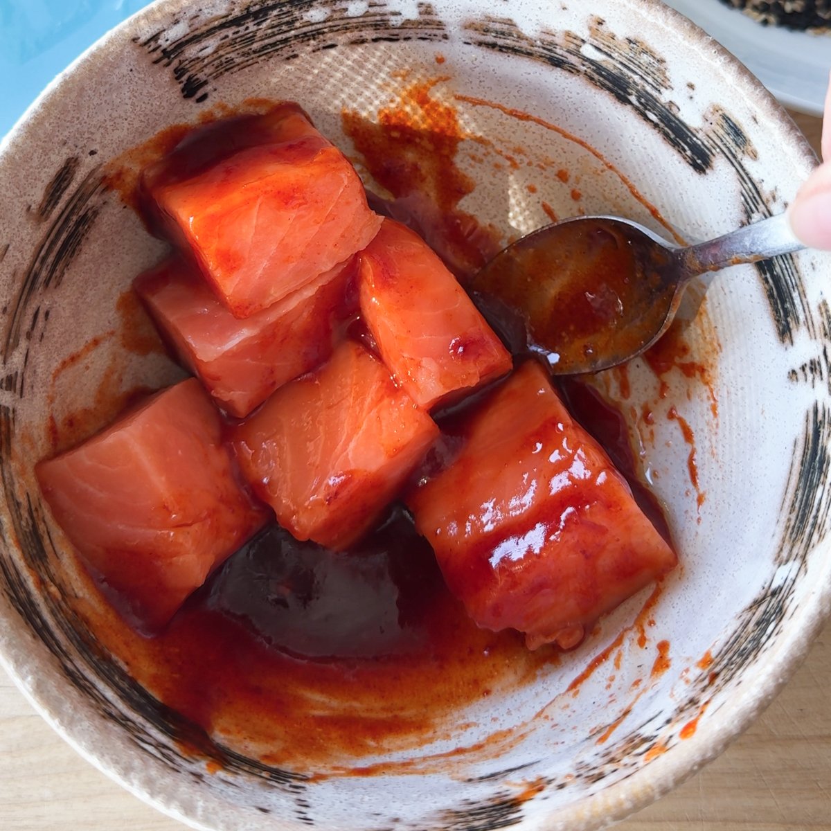 easy salmon rice bowl recipe