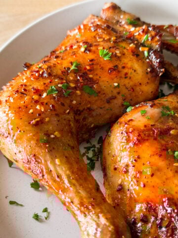 maple glazed chicken thighs