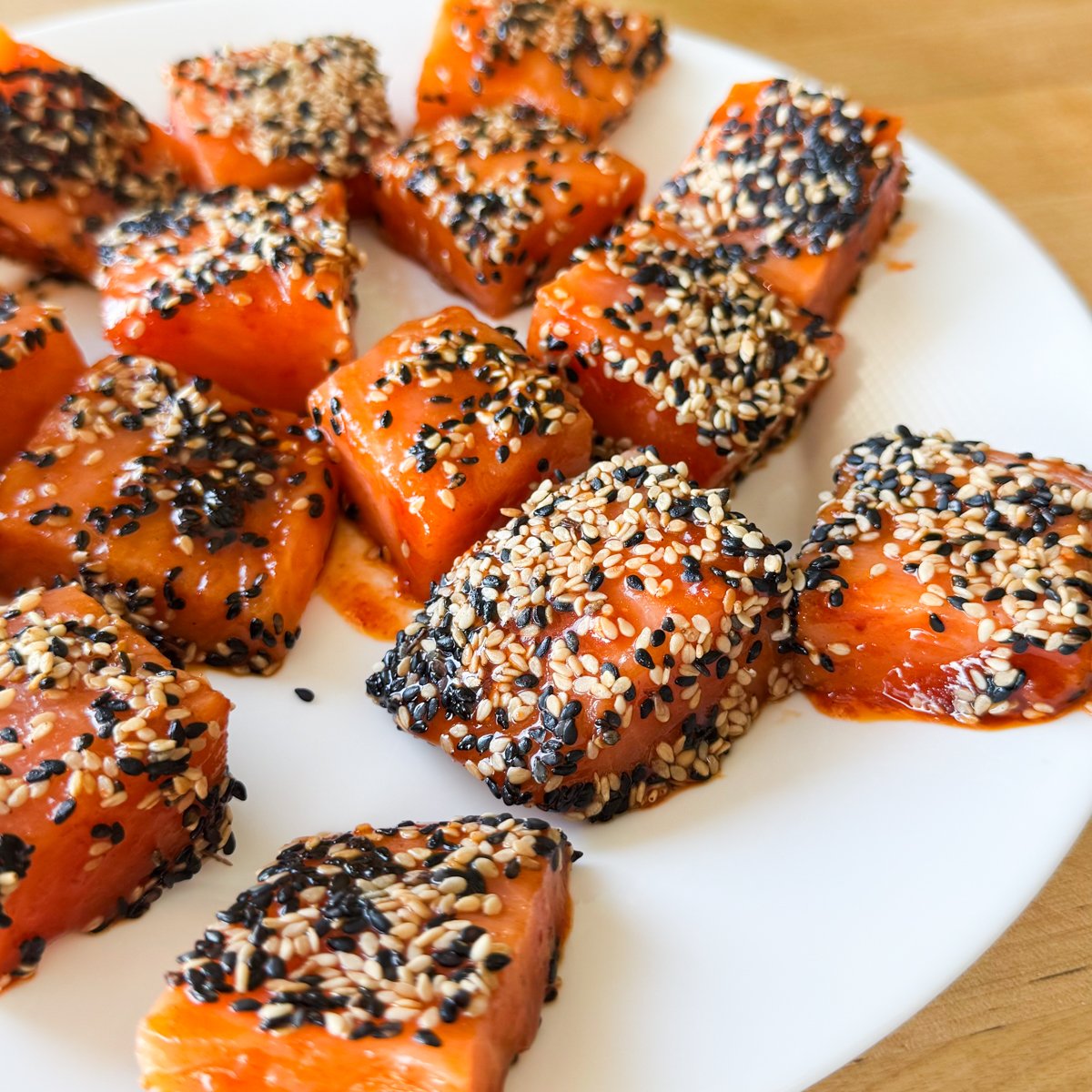 spicy salmon and rice bowl