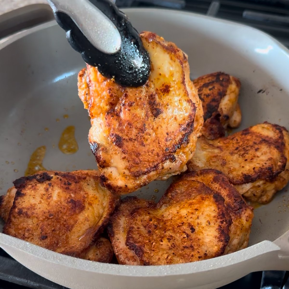sear garlic chicken and rice