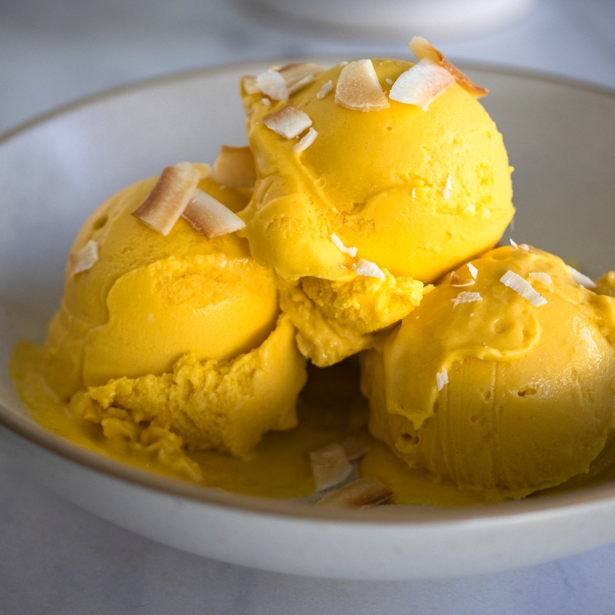 mango sorbet christmas dessert recipe