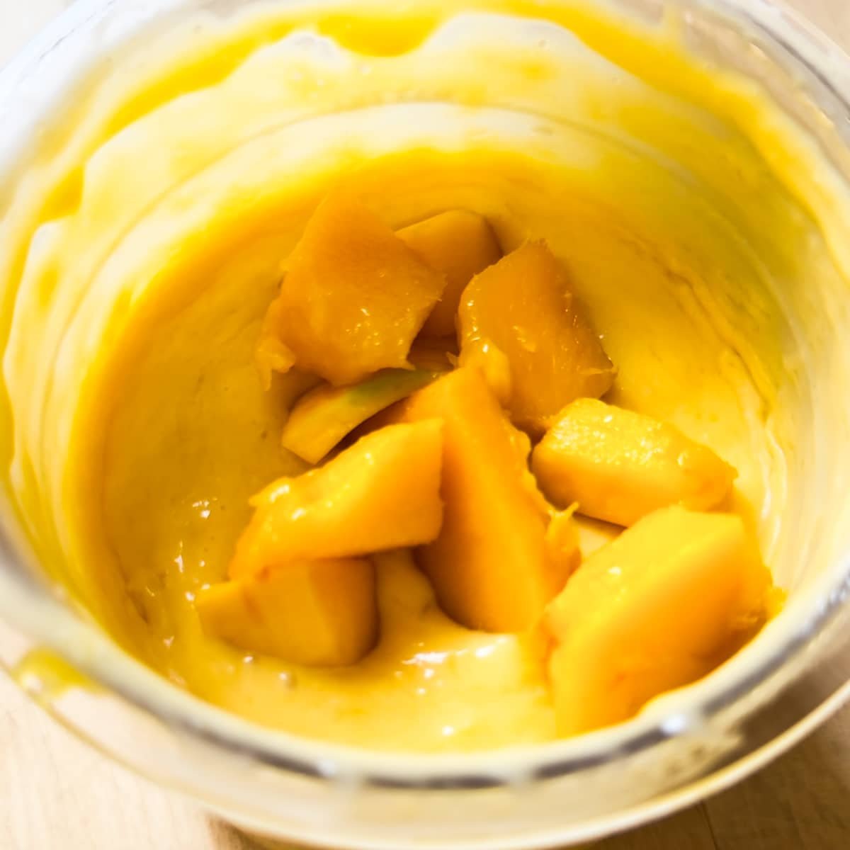 ninja creami mango sorbet with frozen mango