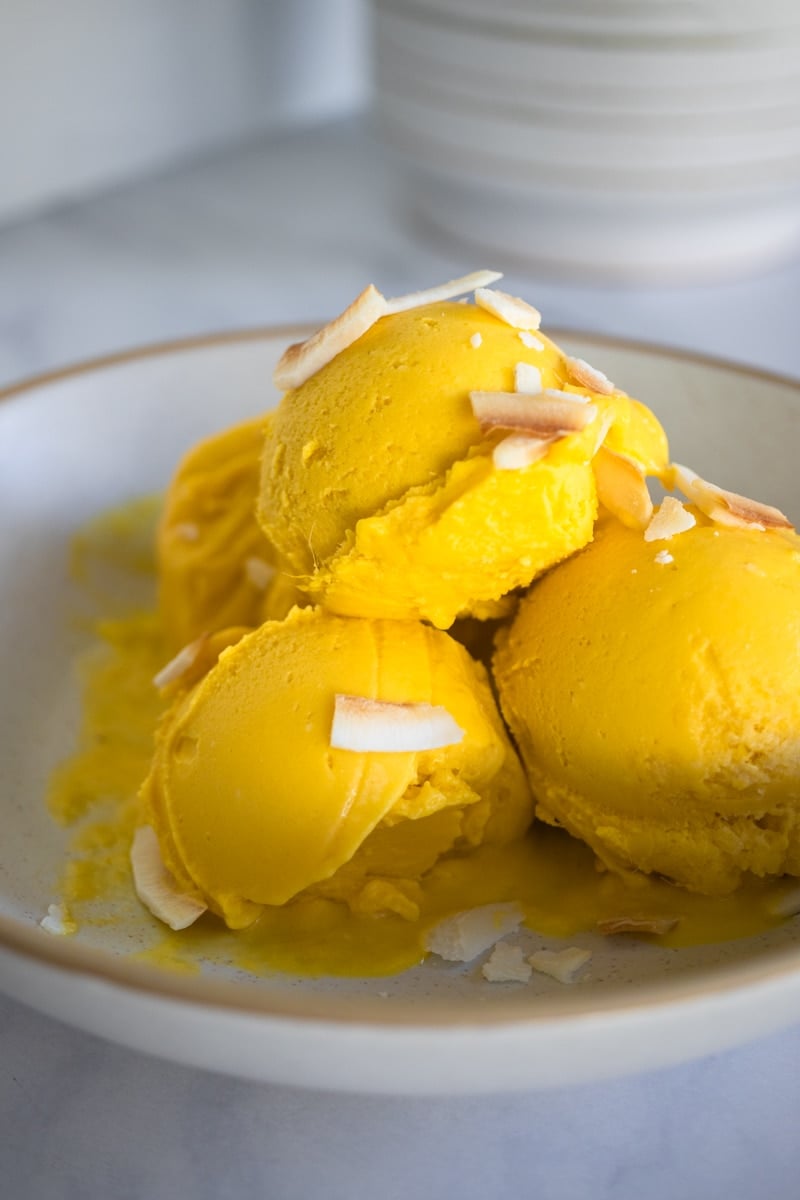 ninja creami mango sorbet