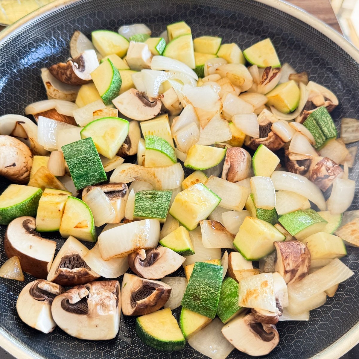 saute the vegetables
