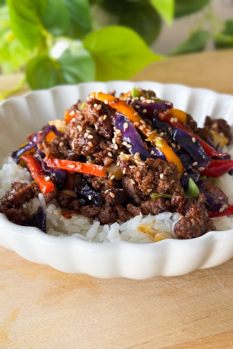 beef teriyaki rice bowl