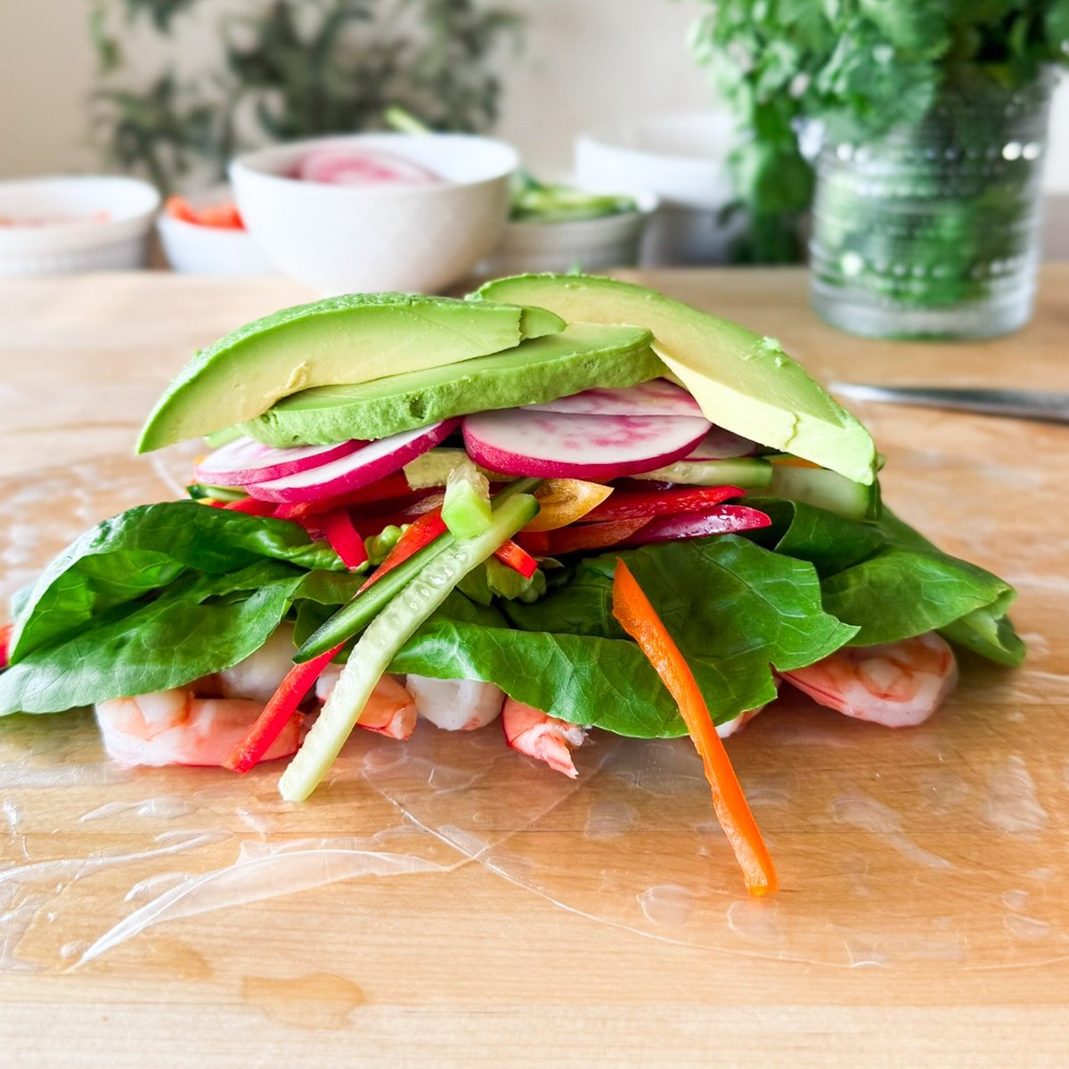 raw summer rolls