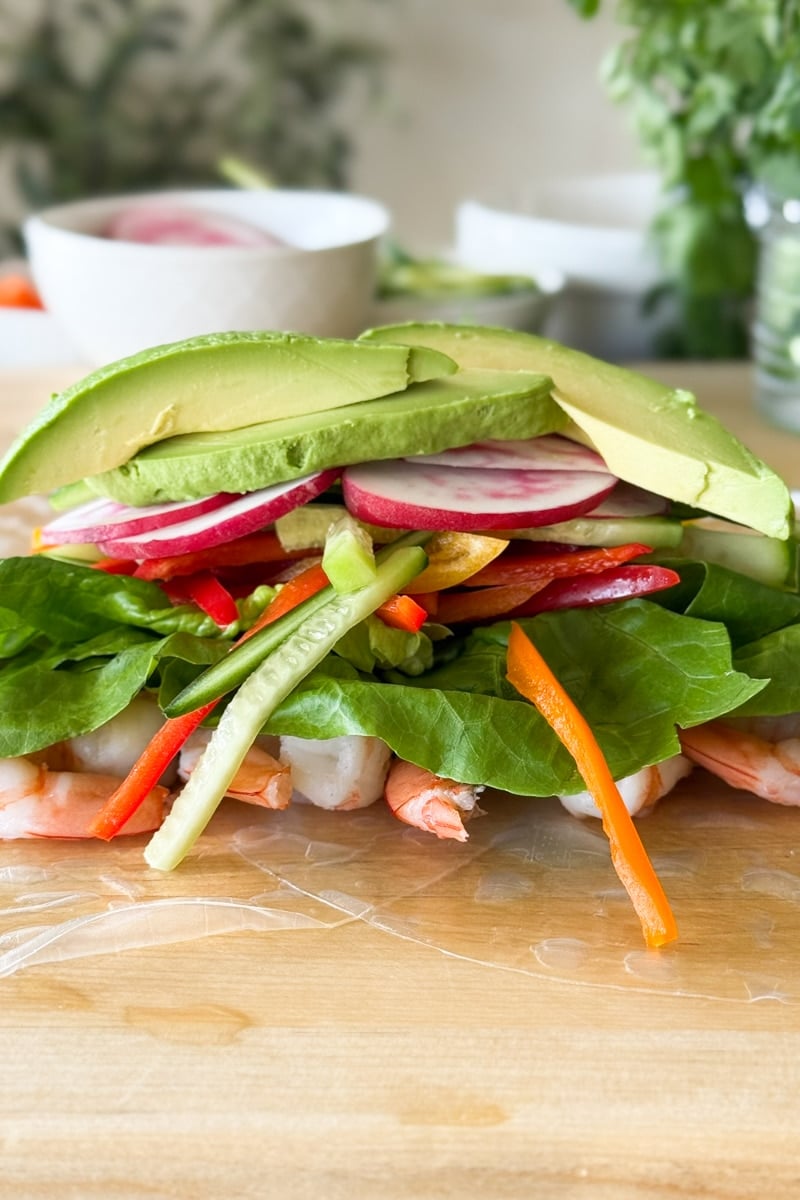 summer shrimp rolls
