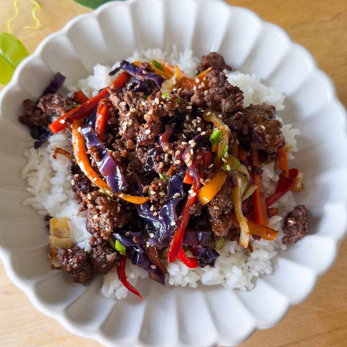 teriyaki beef bowls