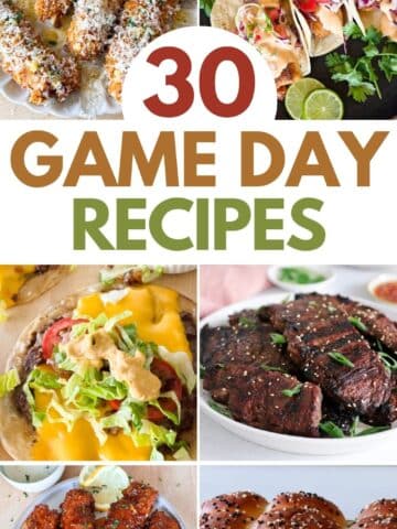 game day recipes