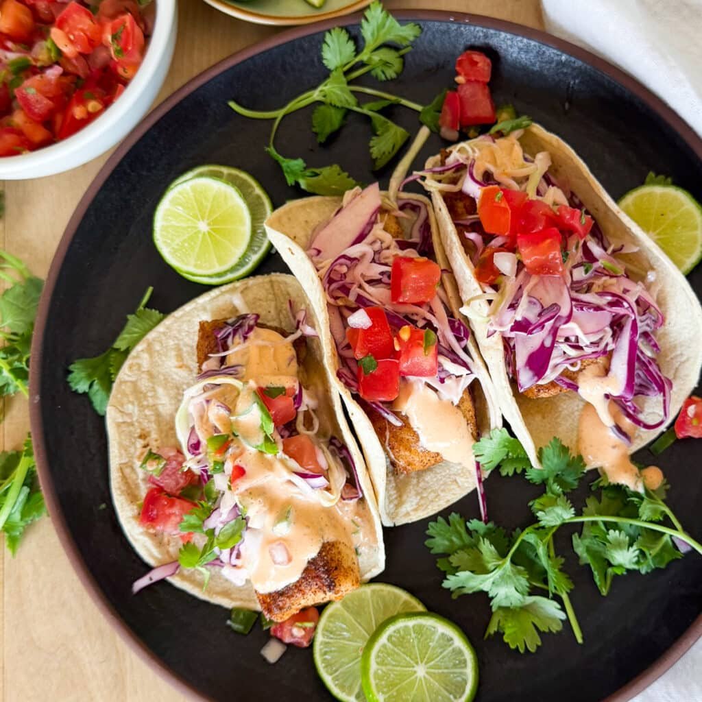 baja fish tacos with lime, football game recipes