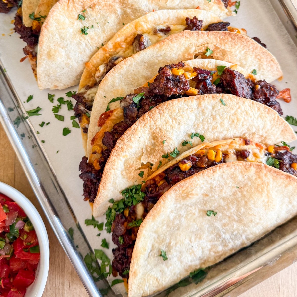 crispy beef tacos with toppings, football party recipes