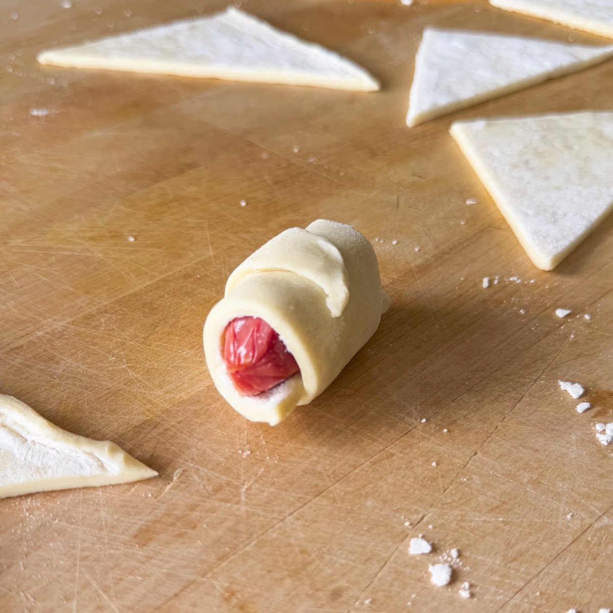 wrap the sausage air fry pigs in a blanket
