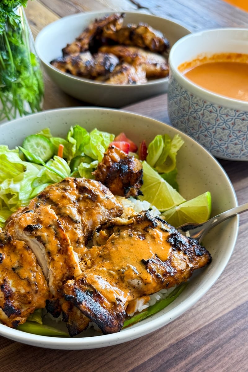 best chicken satay bowl