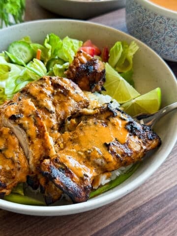chicken satay bowl