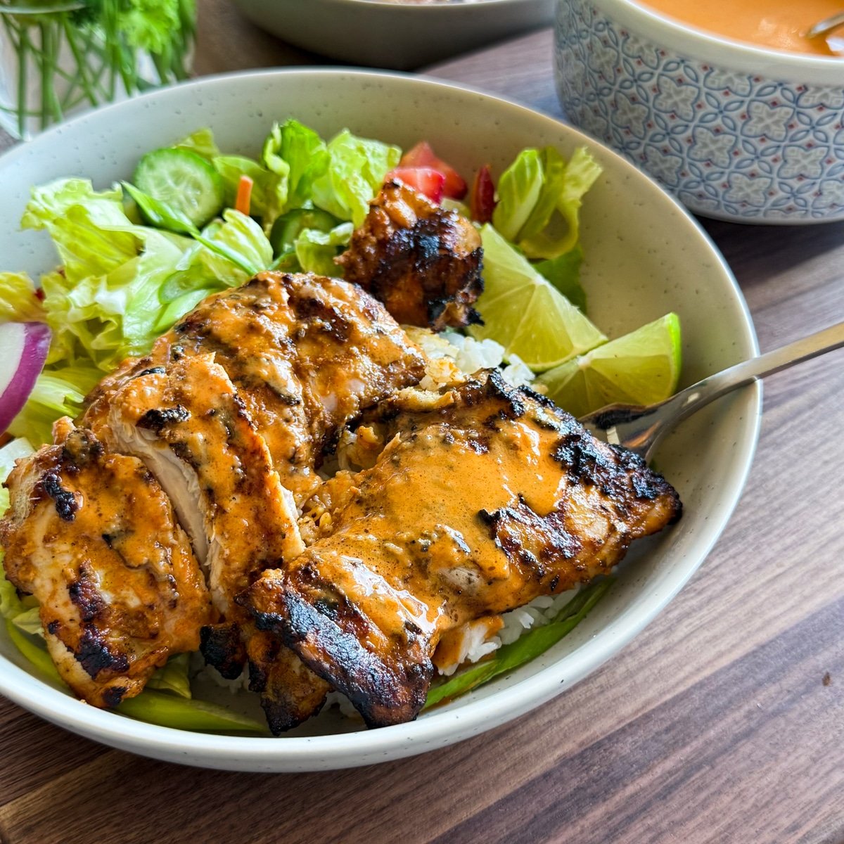 chicken satay bowl