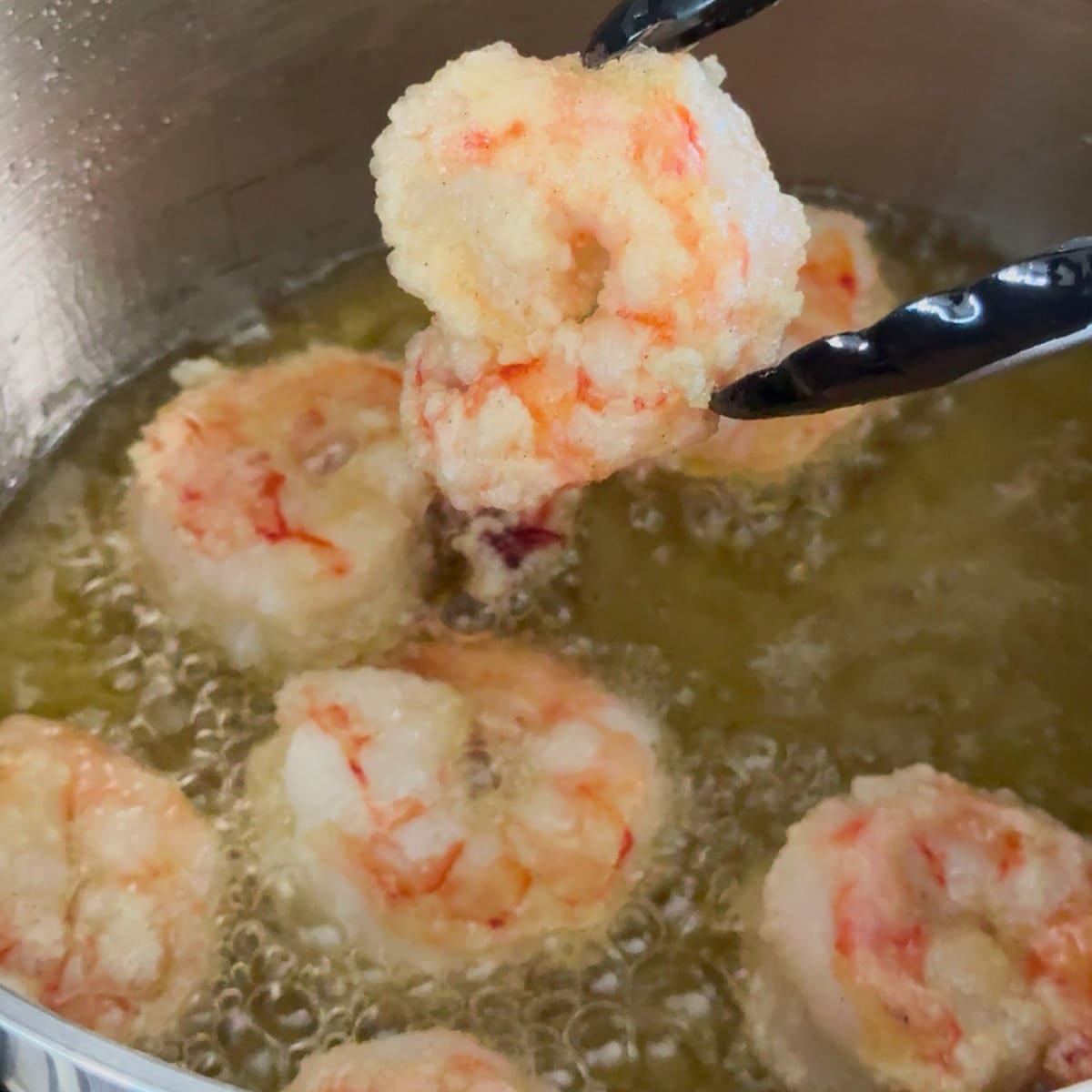 fry the honey shrimp 