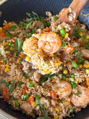 how to make shrimp and chicken fried rice