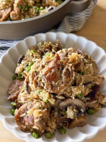 creamy mushroom chicken and rice