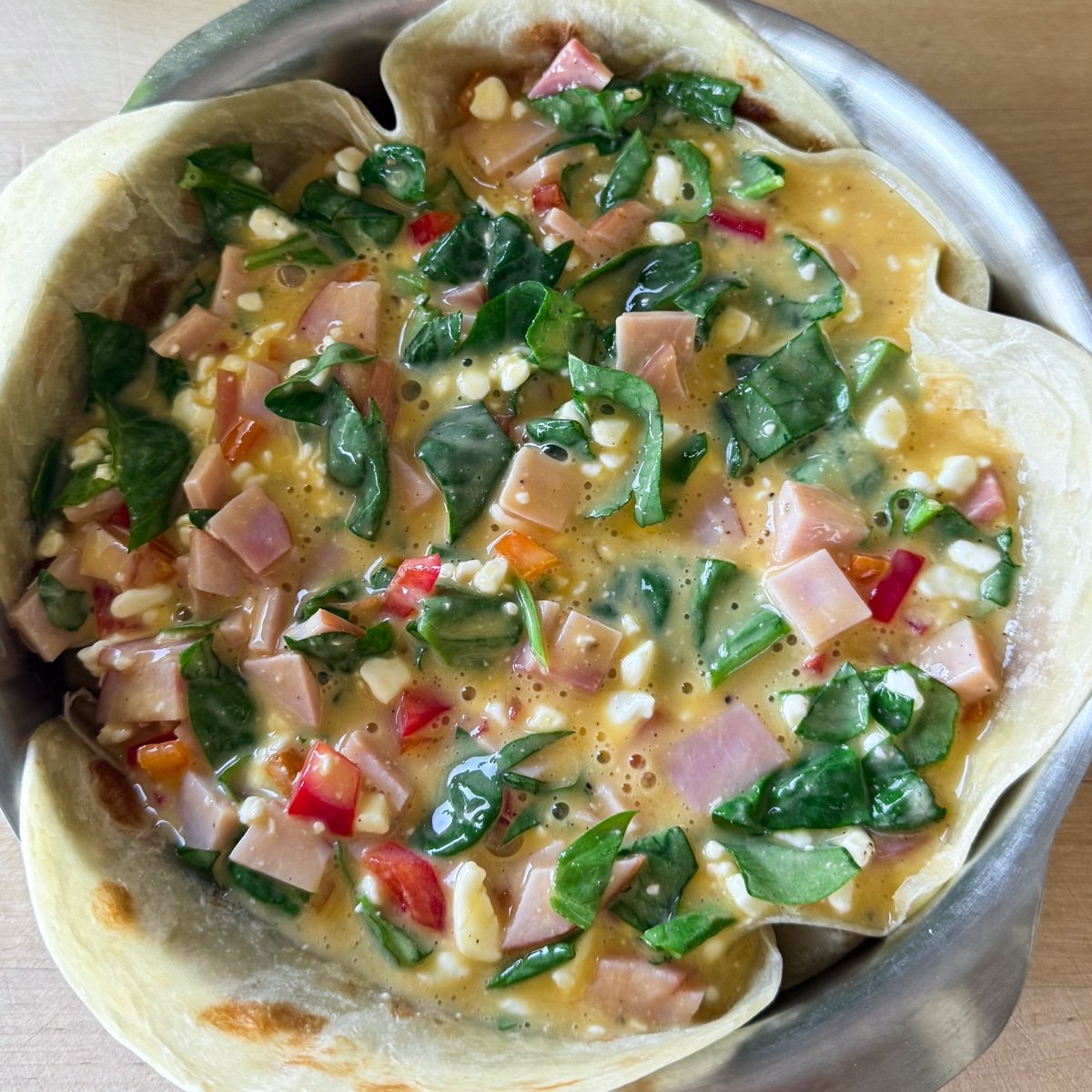 easy tortilla quiche