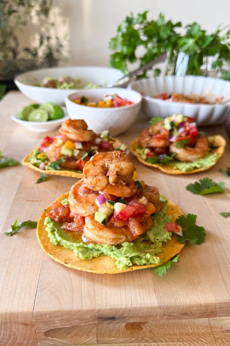 how to make shrimp tostadas