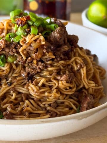 Ramen Noodle with Ground Beef, instant ramen with ground beef