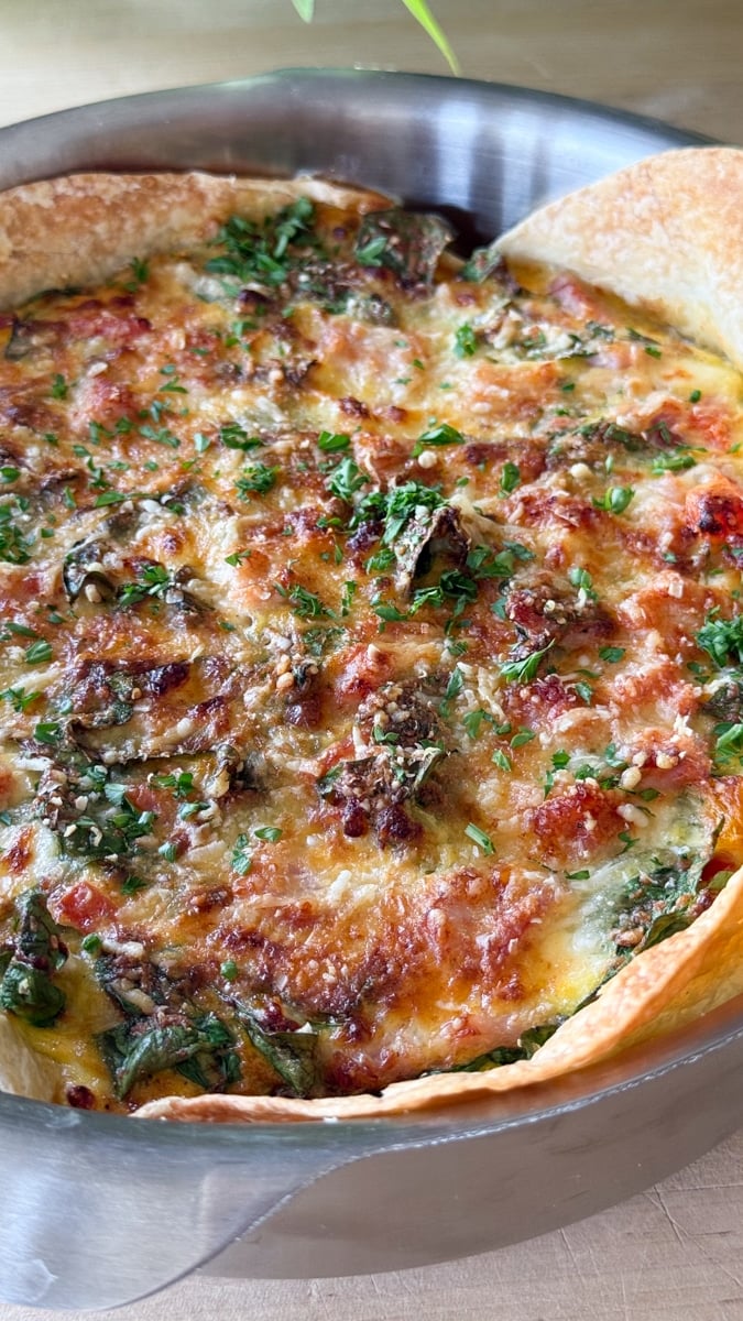 quiche tortilla bake