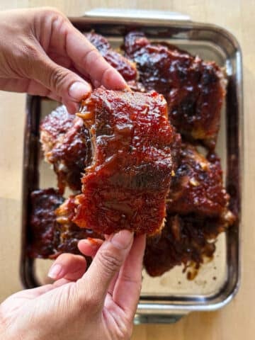 Oven baked pork ribs