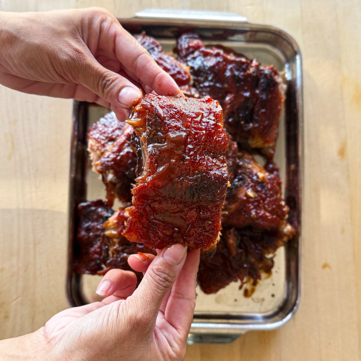 Oven baked pork ribs