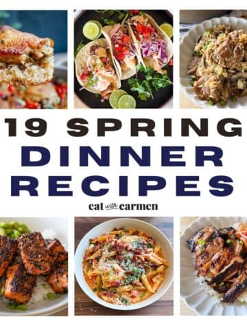 spring dinner recipes - featured image
