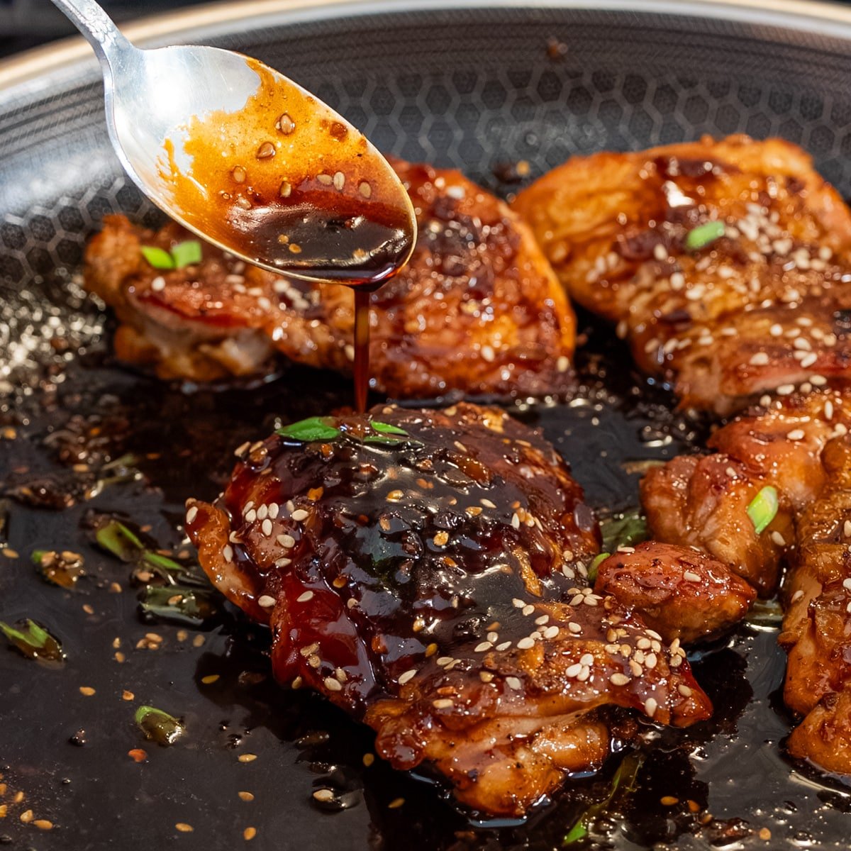 Chicken thighs garlic honey