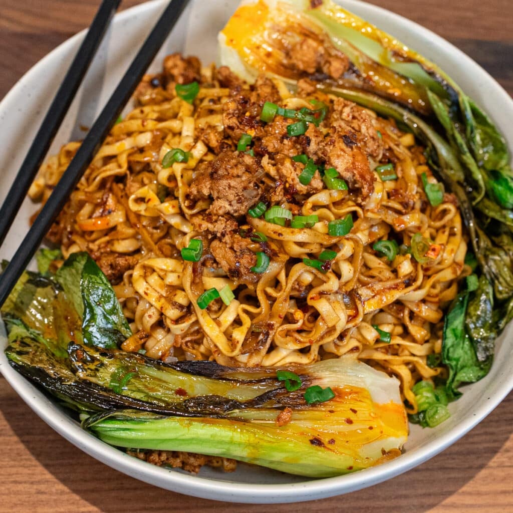 Spicy chicken noodles