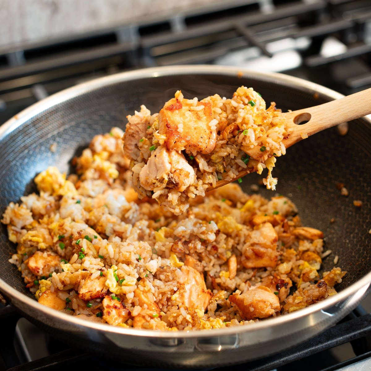 best salmon fried rice