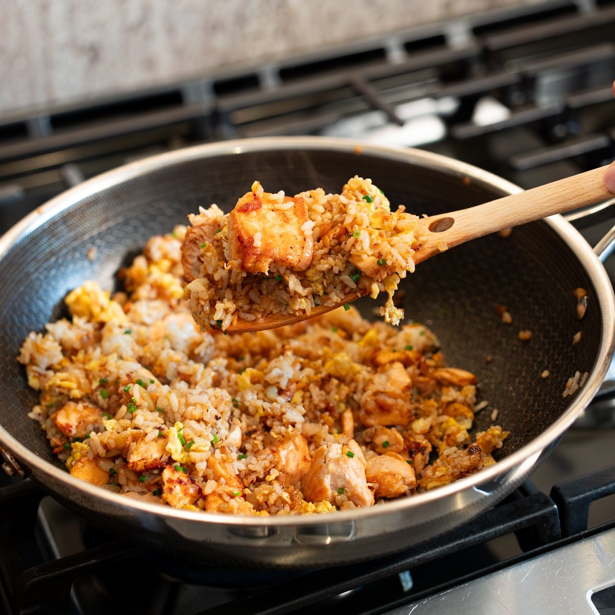 fried rice with salmon recipe1
