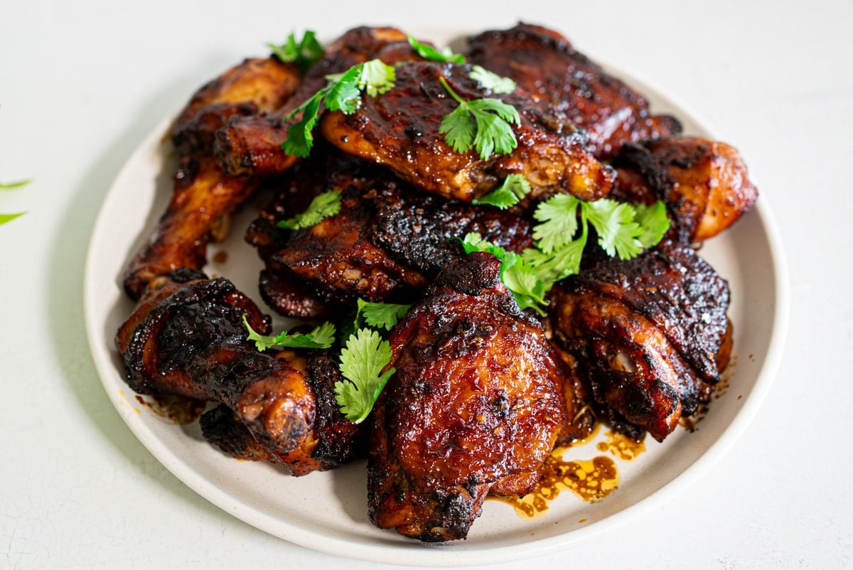 Air fryer bone-in chicken thighs